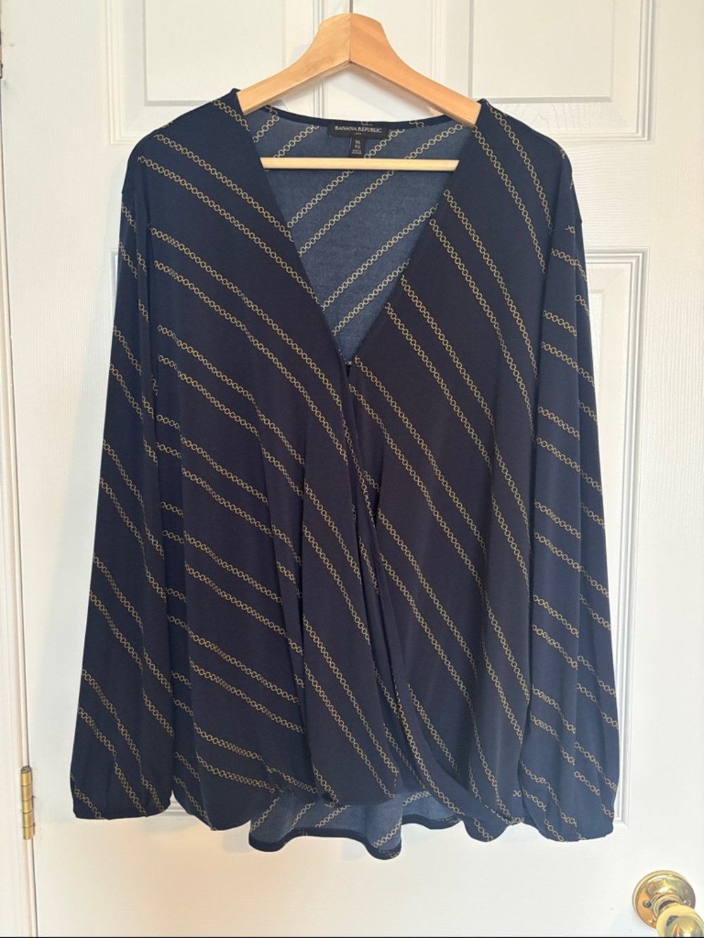 Banana Republic wrap front blouse